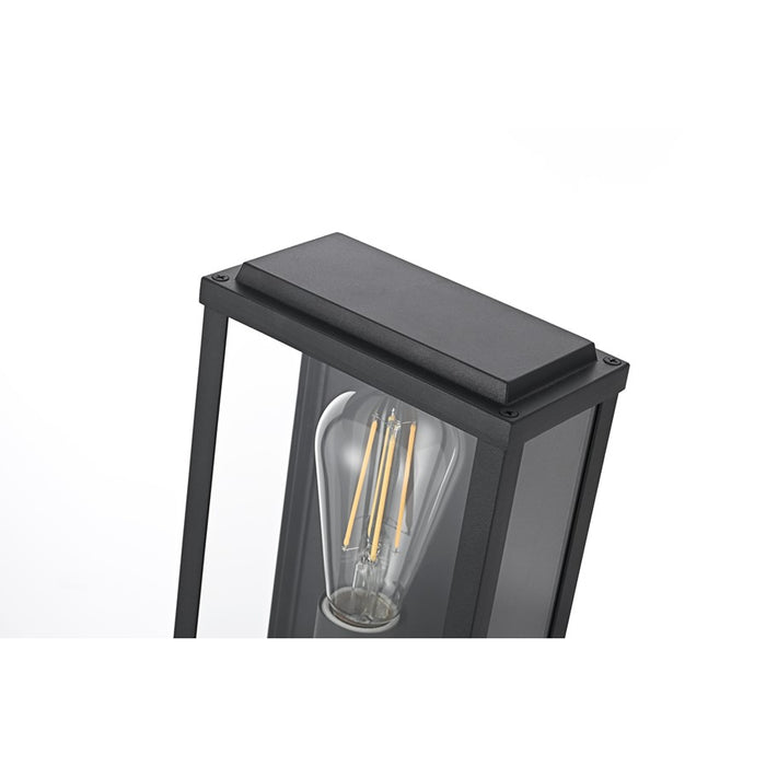 Elegant Lighting Santos 1 Light 6" Outdoor Wall Sconce, Black