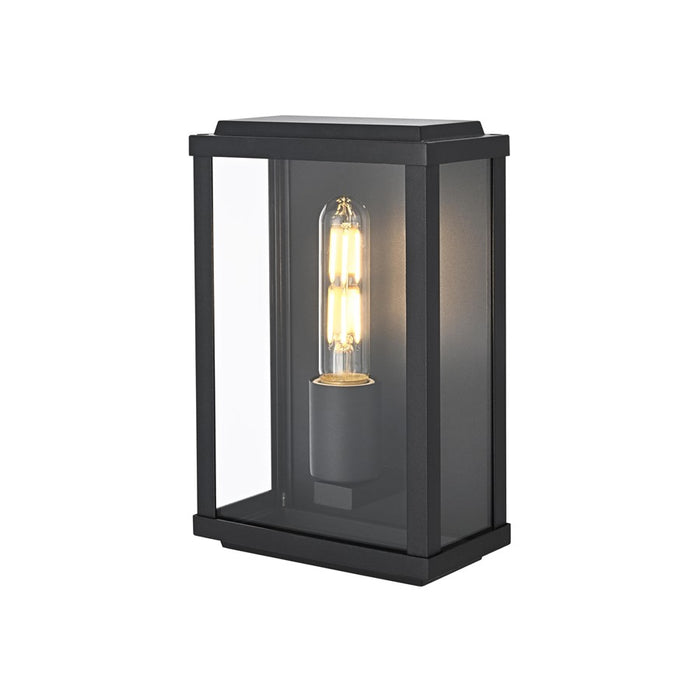 Elegant Lighting Santos 1 Light 6" Outdoor Wall Sconce, Black