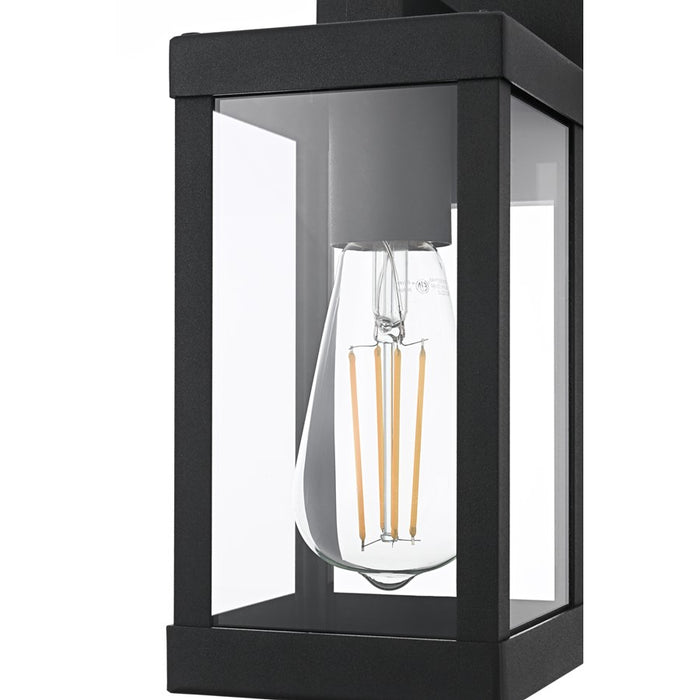 Elegant Lighting Peter 1 Light 11" Outdoor Wall Sconce, Black