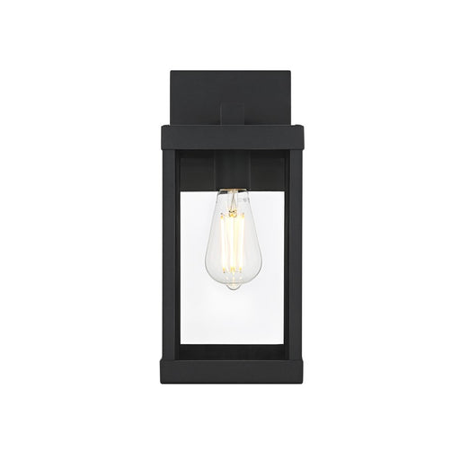 Elegant Lighting Peter 1 Light 14" Outdoor Wall sconce, Black - OD413W14BK