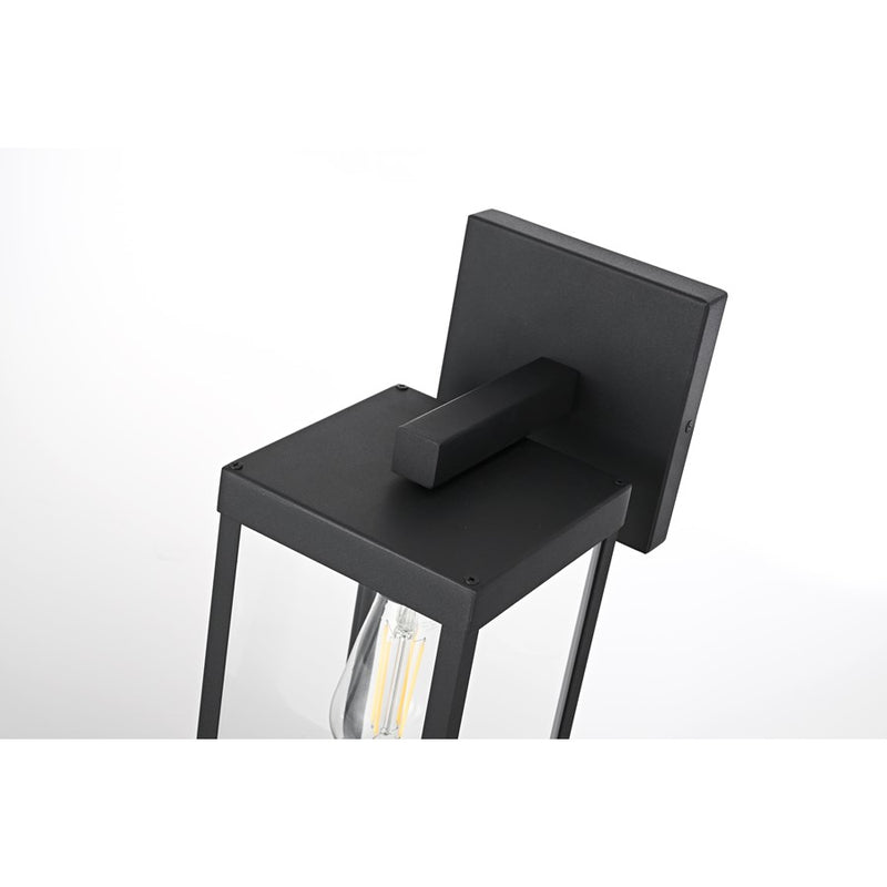 Elegant Lighting Peter 1 Light 14" Outdoor Wall Sconce, Black