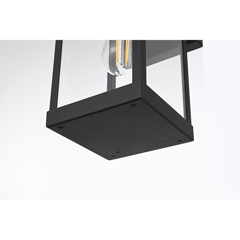 Elegant Lighting Peter 1 Light 14" Outdoor Wall Sconce, Black