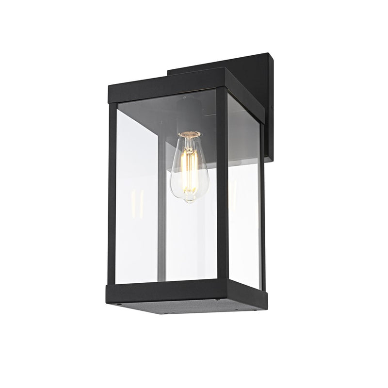 Elegant Lighting Peter 1 Light 18" Outdoor Wall Sconce, Black