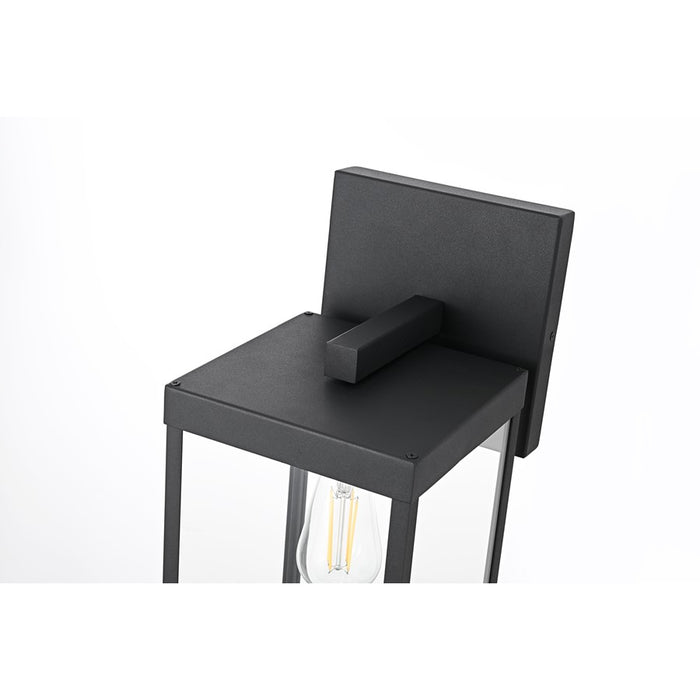 Elegant Lighting Peter 1 Light 18" Outdoor Wall Sconce, Black