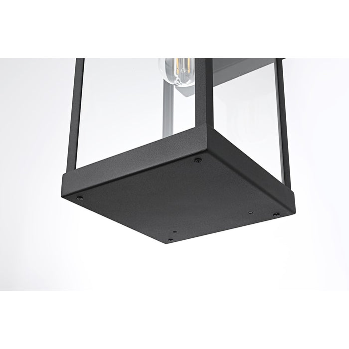 Elegant Lighting Peter 1 Light 18" Outdoor Wall Sconce, Black