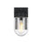 Elegant Lighting Rafael 1Lt 5" Outdoor Sconce, Black/Clear/Seed - OD414W8BK