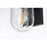 Elegant Lighting Rafael 1Lt 5" Outdoor Sconce, Black/Clear/Seed