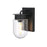 Elegant Lighting Rafael 1Lt 5" Outdoor Sconce, Black/Clear/Seed