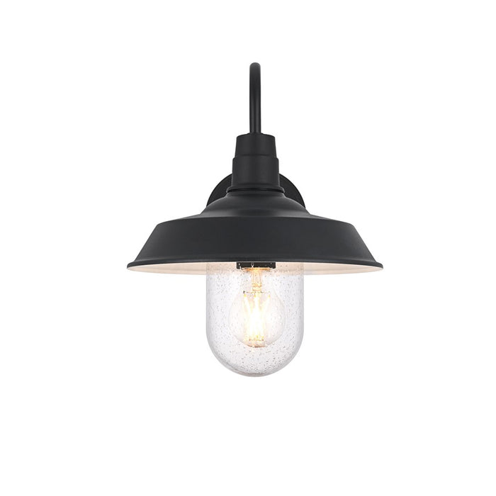 Elegant Lighting Rayan 1Lt 15" Outdoor Sconce, Black/Clear/Seed - OD415W15BK