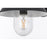 Elegant Lighting Rayan 1Lt 15" Outdoor Sconce, Black/Clear/Seed