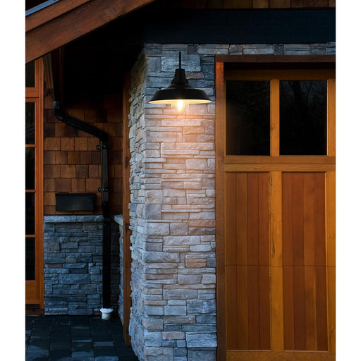 Elegant Lighting Rayan 1Lt 21" Outdoor Sconce, Black/Clear/Seed