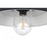 Elegant Lighting Rayan 1Lt 21" Outdoor Sconce, Black/Clear/Seed