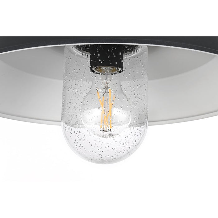 Elegant Lighting Rayan 1Lt 21" Outdoor Sconce, Black/Clear/Seed