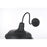 Elegant Lighting Rayan 1Lt 21" Outdoor Sconce, Black/Clear/Seed