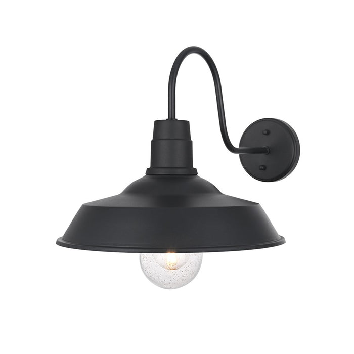 Elegant Lighting Rayan 1Lt 21" Outdoor Sconce, Black/Clear/Seed