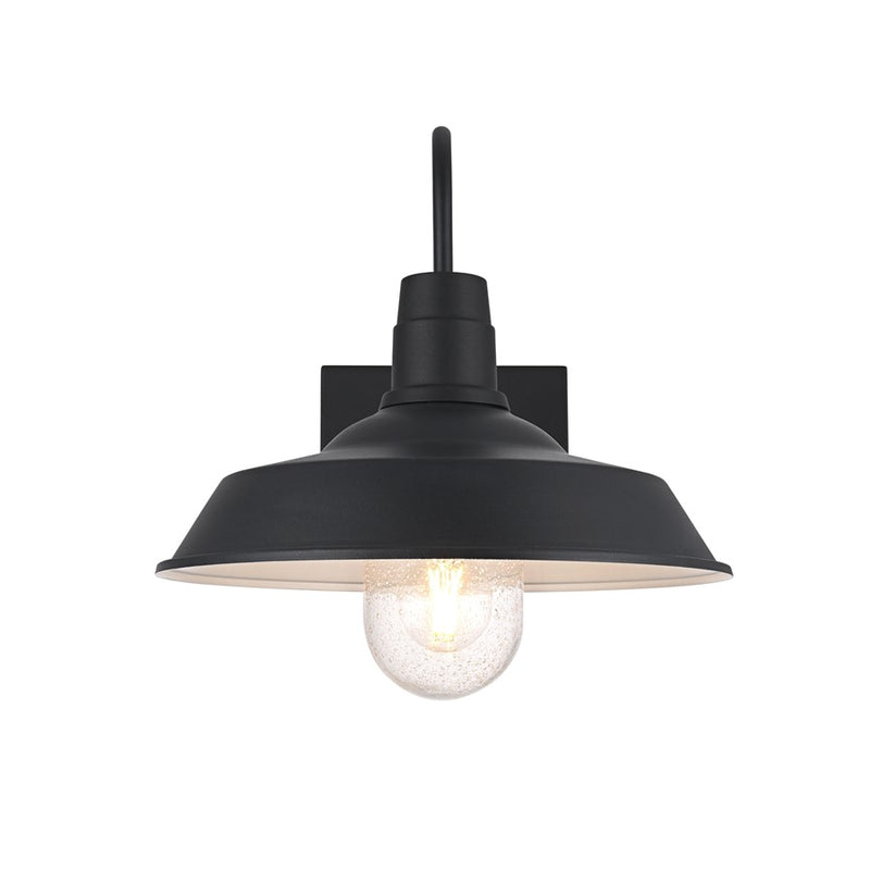 Elegant Lighting Rayan 1Lt 23" Outdoor Sconce, Black/Clear/Seed - OD415W23BK