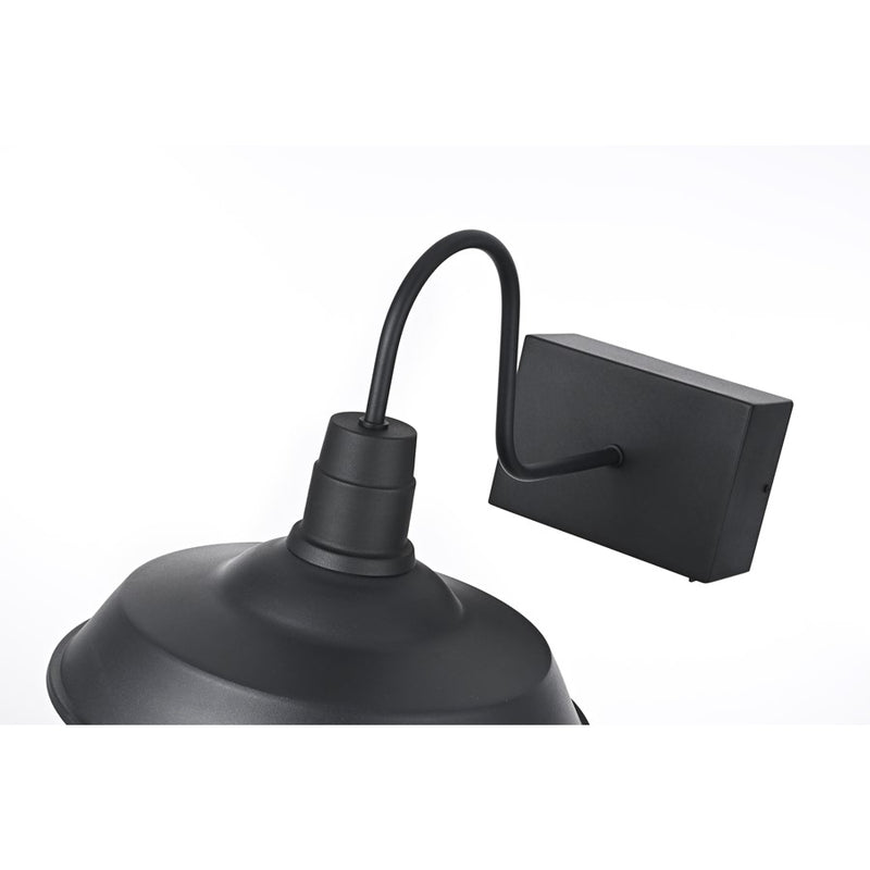 Elegant Lighting Rayan 1Lt 23" Outdoor Sconce, Black/Clear/Seed