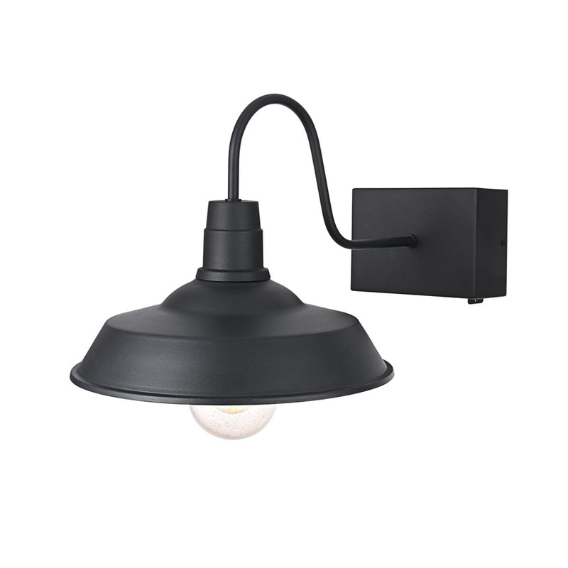 Elegant Lighting Rayan 1Lt 23" Outdoor Sconce, Black/Clear/Seed