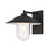 Elegant Lighting Scott 1Lt 10" Outdoor Sconce, Black/Clear/Seed