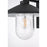 Elegant Lighting Scott 1Lt 10" Outdoor Sconce, Black/Clear/Seed