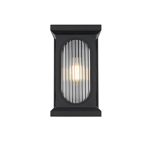 Elegant Lighting Sevyn 1 Light 14" Outdoor Wall sconce, Black - OD417W14BK