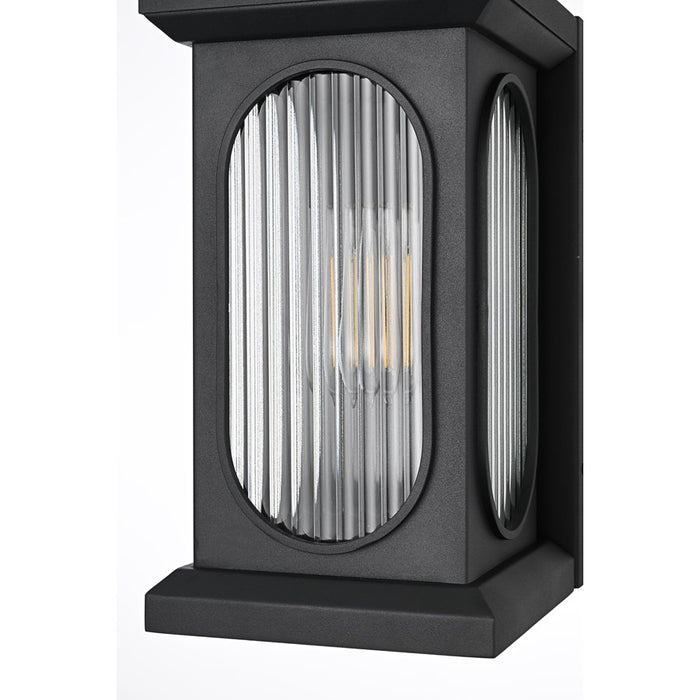 Elegant Lighting Sevyn 1 Light 14" Outdoor Wall Sconce, Black