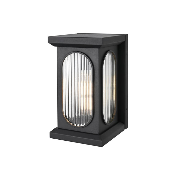 Elegant Lighting Sevyn 1 Light 14" Outdoor Wall Sconce, Black
