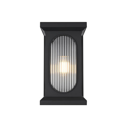 Elegant Lighting Sevyn 1 Light 17" Outdoor Wall sconce, Black - OD417W17BK