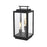 Elegant Lighting Valentin 3 Light 18" Outdoor Lawn Light, Black
