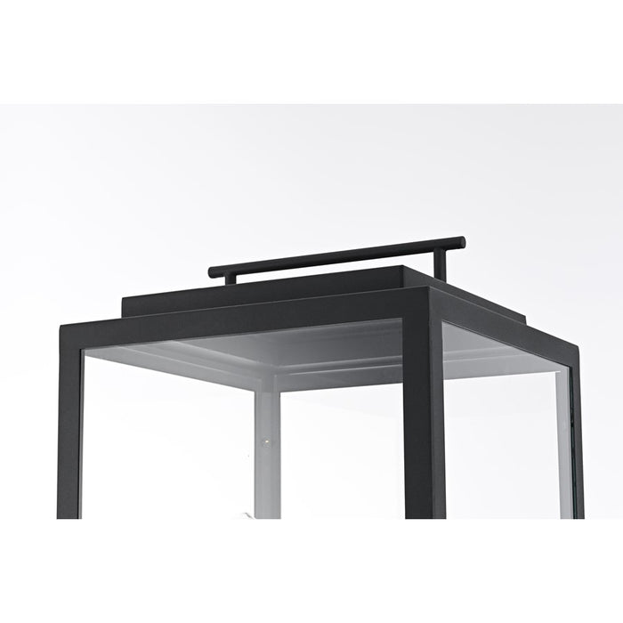 Elegant Lighting Valentin 3 Light 36" Outdoor Lawn Light, Black