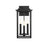Elegant Lighting Kaysen 3 Light 9" Outdoor Wall Sconce, Black/Clear - OD501W18BK