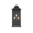 Elegant Lighting Shepard 3Lt 10" Outdoor Wall Sconce, Black/Clear - OD503W25BK