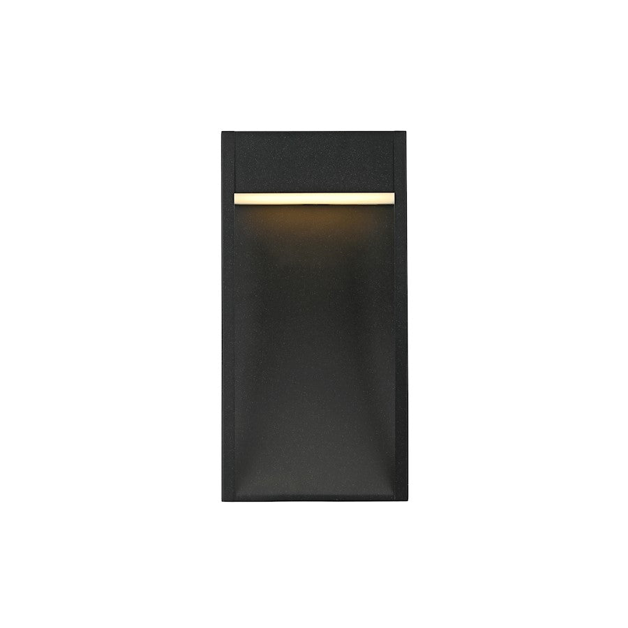 Elegant Lighting Adriel 1 Light 7.5" Outdoor Wall Sconce, Black - OD504W15BK