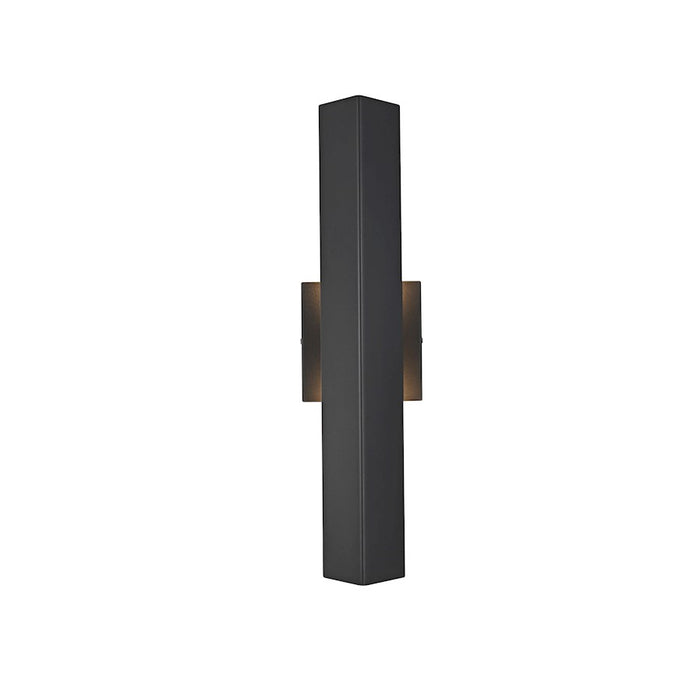 Elegant Lighting Troy 2 Light 4.5 X 18" Outdoor Wall Sconce, Black - OD505W18BK