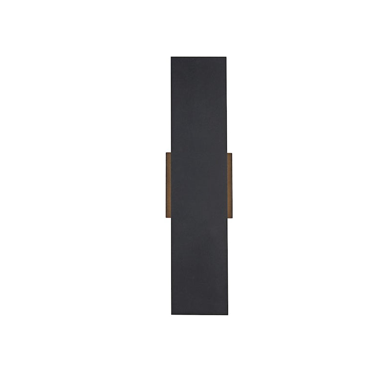 Elegant Lighting Waylen 2Lt 4.5 X 18" Outdoor Wall Sconce, Black - OD506W18BK