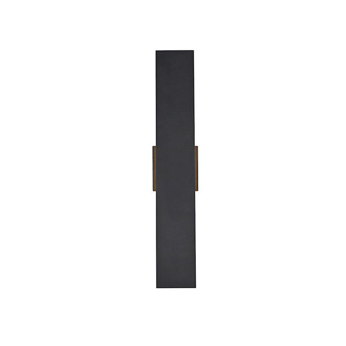 Elegant Lighting Waylen 2Lt 4.5 X 24" Outdoor Wall Sconce, Black - OD506W24BK