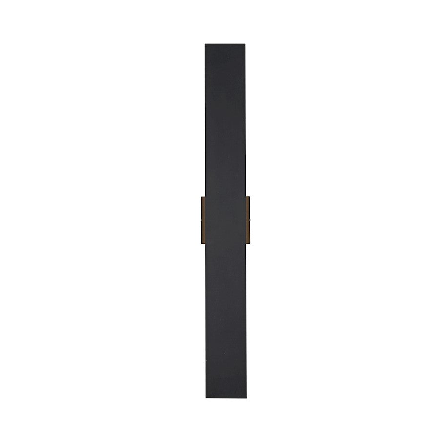 Elegant Lighting Waylen 2Lt 4.5 X 34" Outdoor Wall Sconce, Black - OD506W34BK