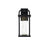 Elegant Lighting Uriah 1Lt 16" Outdoor Sconce, Black/Clear/Seed - OD602W15BK