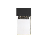 Elegant Lighting Ronin 1Lt 11" Outdoor Sconce, Black/Clear/Seed - OD603W11BK
