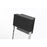 Elegant Lighting Ronin 1Lt 11" Outdoor Sconce, Black/Clear/Seed