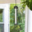 Elegant Lighting Amaris 1Lt 23" Outdoor Pendant, Black/Clear/Seedy