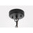 Elegant Lighting Amaris 1Lt 23" Outdoor Pendant, Black/Clear/Seedy