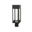 Elegant Lighting Amaris 1Lt 6" Outdoor Post Light, Black/Clear/Seed