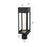 Elegant Lighting Amaris 1Lt 6" Outdoor Post Light, Black/Clear/Seed