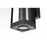 Elegant Lighting Amaris 1Lt 10" Outdoor Sconce, Black/Clear/Seed