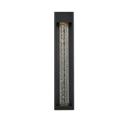 Elegant Lighting Amaris 1Lt 27" Outdoor Sconce, Black/Clear/Seed - OD604W27BK