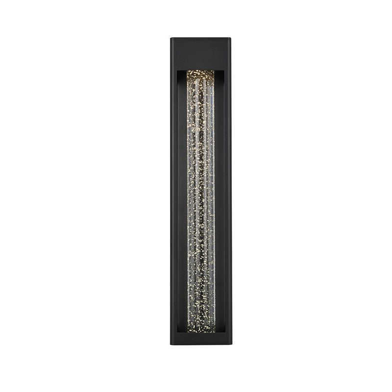 Elegant Lighting Amaris 1Lt 27" Outdoor Sconce, Black/Clear/Seed - OD604W27BK