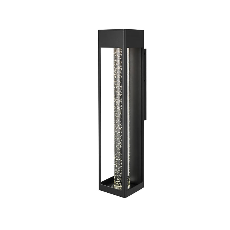 Elegant Lighting Amaris 1Lt 27" Outdoor Sconce, Black/Clear/Seed