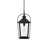 Elegant Lighting Luz 1Lt 11" Outdoor Pendant, Black/Clear/Clear