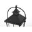 Elegant Lighting Luz 1Lt 11" Outdoor Pendant, Black/Clear/Clear